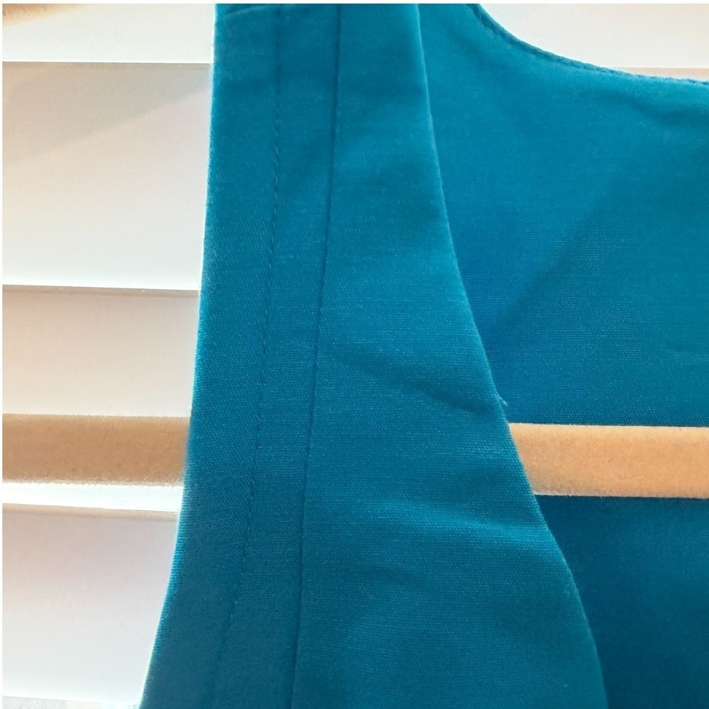 Worthington Petite Blue Sleeveless Sheath Dress Women's Professional Cocktail - Picture 5 of 7
